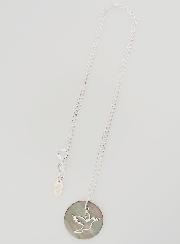 Collier Religieux Colombe Argent & Nacre Noire