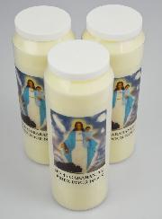 Lot de 3 Bougies de Neuvaine Notre Dame de Garabandal