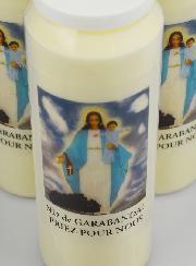 Lot de 3 Bougies de Neuvaine Notre Dame de Garabandal