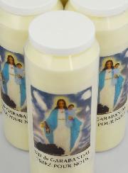 Lot de 6 Bougies de Neuvaine Notre Dame de Garabandal