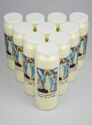 Lot de 10 Bougies de Neuvaine Notre Dame de Garabandal