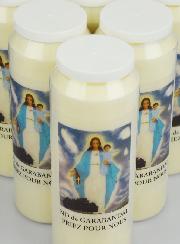 Lot de 10 Bougies de Neuvaine Notre Dame de Garabandal