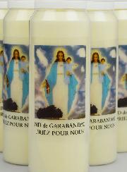 Lot de 20 Bougies de Neuvaine Notre Dame de Garabandal