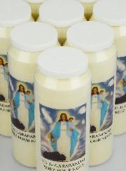 Lot de 20 Bougies de Neuvaine Notre Dame de Garabandal