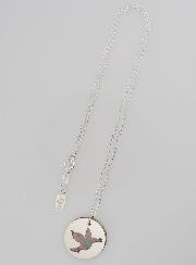 Collier Religieux Colombe Ajourée - Argent & Nacre