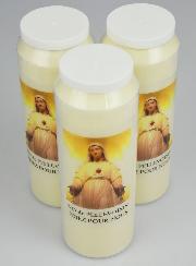 3 Bougies de Neuvaine Notre Dame de Pellevoisin