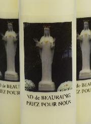 Lot de 3 Bougies de Neuvaine Notre Dame de Beauraing