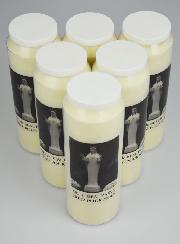 Lot de 6 Bougies de Neuvaine Notre Dame de Beauraing
