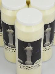Lot de 6 Bougies de Neuvaine Notre Dame de Beauraing
