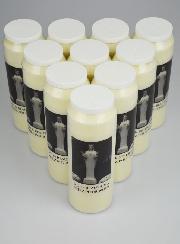 Lot de 10 Bougies de Neuvaine Notre Dame de Beauraing