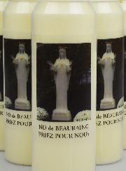 Lot de 10 Bougies de Neuvaine Notre Dame de Beauraing