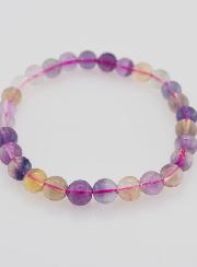 Bracelet en Pierre Naturelle de Fluorite Multicolore AA - 6mm