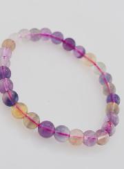 Bracelet en Pierre Naturelle de Fluorite Multicolore AA - 6mm