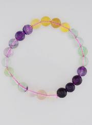 Bracelet en Pierre Naturelle de Fluorite Multicolore AA - 8mm