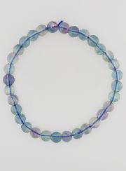 Bracelet en Pierre Naturelle de Fluorite Bleue AA - 6mm