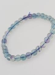 Bracelet en Pierre Naturelle de Fluorite Bleue AA - 6mm