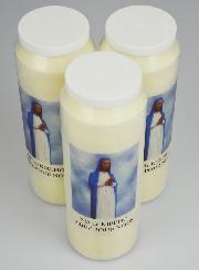 Lot de 3 Bougies de Neuvaine Notre Dame de Kibeho
