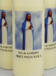 Lot de 3 Bougies de Neuvaine Notre Dame de Kibeho