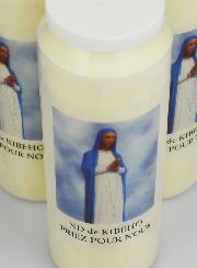 Lot de 3 Bougies de Neuvaine Notre Dame de Kibeho