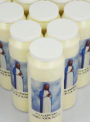 Lot de 10 Bougies de Neuvaine Notre Dame de Kibeho