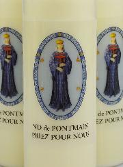 Lot de 3 Bougies de Neuvaine Notre Dame de Pontmain