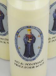 Lot de 3 Bougies de Neuvaine Notre Dame de Pontmain