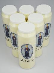 Lot de 6 Bougies de Neuvaine Notre Dame de Pontmain