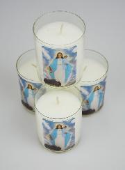 Lot de 4 Bougies Veilleuses ND de Garabandal