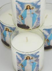 Lot de 4 Bougies Veilleuses ND de Garabandal