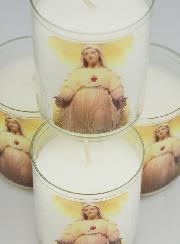 Lot de 4 Bougies Veilleuses ND de Pellevoisin