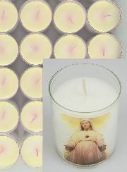 Lot de 24 Bougies Veilleuses ND de Pellevoisin