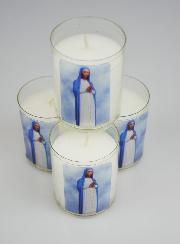 Lot de 4 Bougies Veilleuses ND de Kibeho
