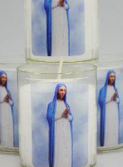 Lot de 4 Bougies Veilleuses ND de Kibeho