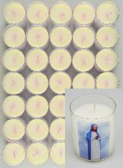 Lot de 24 Bougies Veilleuses ND de Kibeho