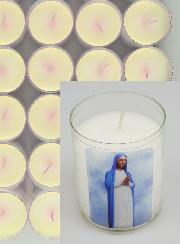 Lot de 24 Bougies Veilleuses ND de Kibeho