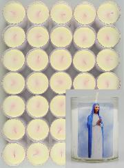 Lot de 48 Bougies Veilleuses ND de Kibeho