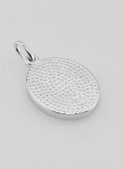 Médaille Argent Sacré Coeur de Marie - 19mm
