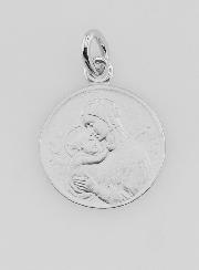 Médaille Argent Vierge de Boticcelli - 16mm