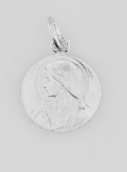Médaille Argent Vierge en Prière - 16mm