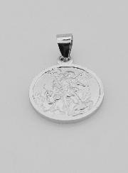 Médaille Saint Michel Archange en Argent Massif - 14mm