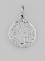Médaille de Saint Benoît en Argent - 14mm