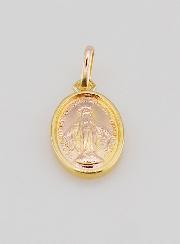 Médaille Miraculeuse Plaqué Or sur Base Argent - 13mm