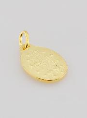 Médaille Miraculeuse Plaqué Or sur Base Argent - 16mm