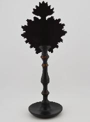 Ex Voto Sur Socle Noir & Bronze - 23cm