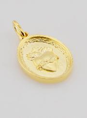 Médaille Plaqué Or  Sacré Coeur de Jésus - 19mm