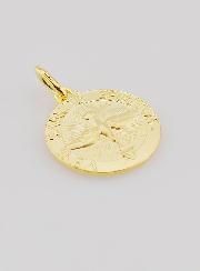 Médaille Plaqué Or Saint Esprit & Hymne - 18mm