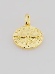 Médaille Plaqué Or Saint Esprit & Hymne - 14mm