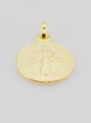Médaille Plaqué Or Saint Benoît - 16mm