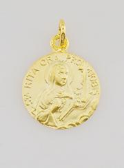 Médaille Plaqué Or Sainte Rita - 18mm