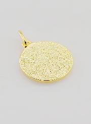 Médaille Ange Gardien & Enfant en Plaqué Or - 18mm